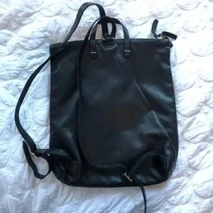 Clare V | Bags | Clare V Agnes Backpack Black Leathercalf  display picture 3